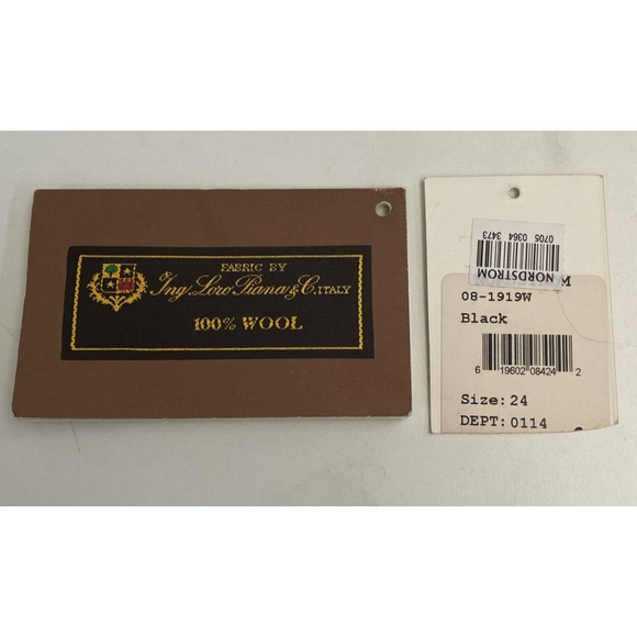 FLEURETTE LORO PIANNA Wool Stand Collar Car Pea Coat Jacket Black Pocket… - Picture 10 of 11